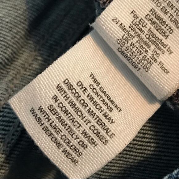 We The Free People High Waist Slim Ripped Stretch Ankle Cropped blue jeans 27 - Picture 13 of 14